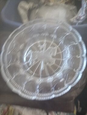 Crystal Marry Go Round Horse Platter - Decorative Round Plate